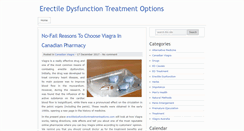 Desktop Screenshot of erectiledysfunctiontreatmentoptions.com